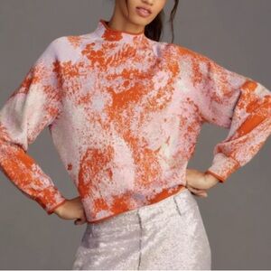 Anthropologie The Beatriz Mock-Neck Sweater